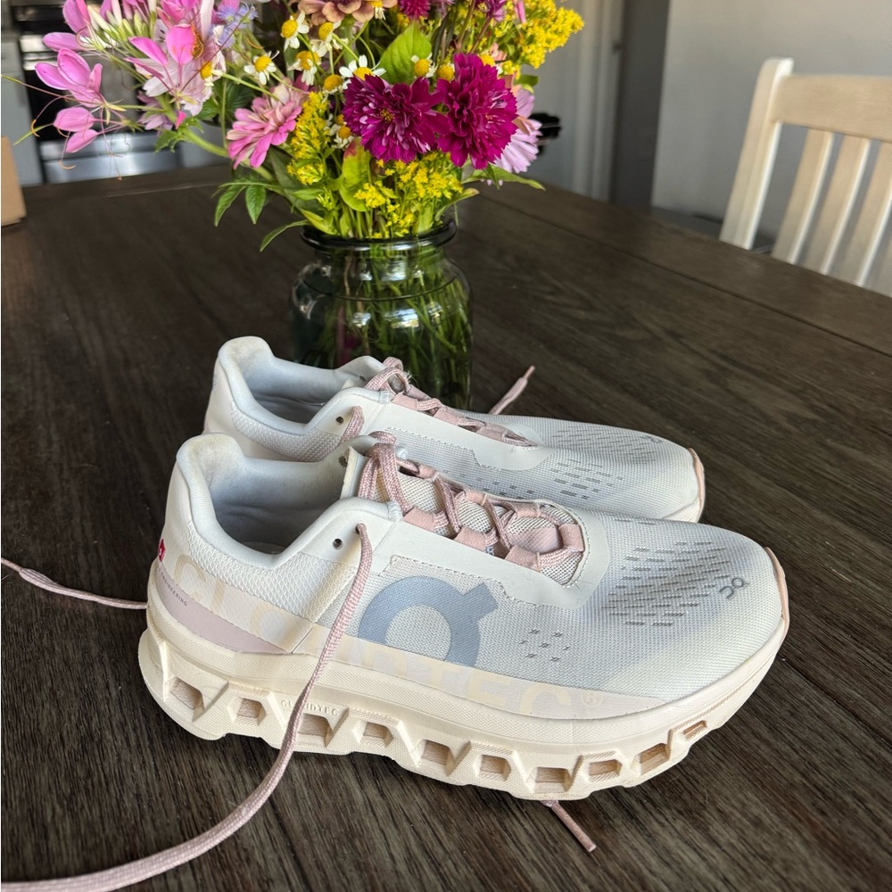 On Women's Cloudmonster Sneakers - Moon | Fawn
